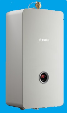 Bosch Tronic Heat 3000 - виступає як резервний опалювальний прилад, в комплектацію не входить насос, так само як і розширювального бак